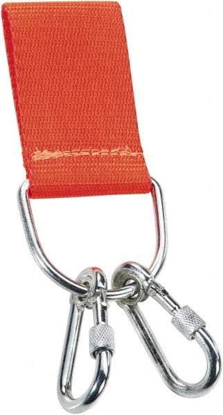 Proto - 7" Tethered Tool Holder - Carabiner Connection, 7" Extended Length, Orange - Makers Industrial Supply