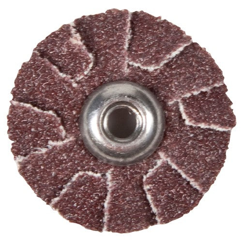 4″ Aluminum Oxide Overlap Slotted Disc 2-Ply 60 Grit 1/4″–20 Eyelet - Makers Industrial Supply