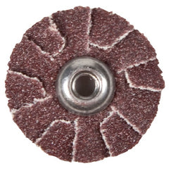 4″ Aluminum Oxide Overlap Slotted Disc 2-Ply 60 Grit 1/4″–20 Eyelet - Makers Industrial Supply