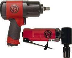 Chicago Pneumatic - Impact Wrench Air Tool Combination Kit - 90 psi, Includes 1/4" 90° Mini Angle Die Grinder - Makers Industrial Supply