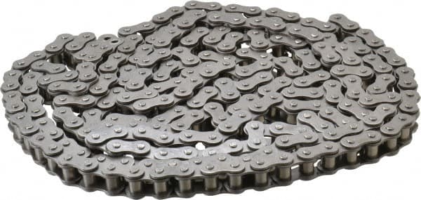 Morse - 1/2" Pitch, ANSI 40, Low Maintenance Roller Chain - Chain No. 40, 10 Ft. Long, 5/16" Roller Diam, 5/16" Roller Width - Makers Industrial Supply