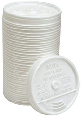 DART - Dart Sip-Thru Lids for 16 oz Hot/Cold Foam Cups - White - Makers Industrial Supply