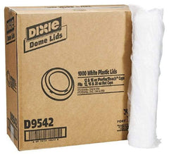 Dixie - Dixie Dome Drink-Thru Lids for 10-16 oz Hot Cups - White - Makers Industrial Supply