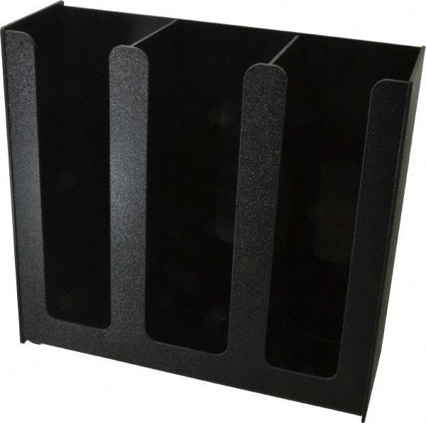 Vertiflex Products - 12-3/4 x 4-1/2 x 12" Three Column Cup Holder - Black - Makers Industrial Supply