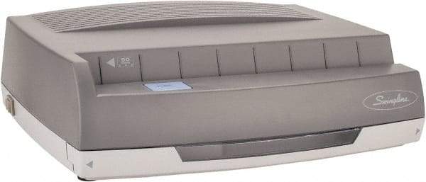 Swingline - Paper Punches Type: 50 Sheet Electric 3-Hole Punch Color: Beige - Makers Industrial Supply