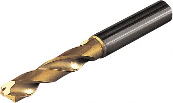 Seco - 9.8mm 140° Spiral Flute Solid Carbide Screw Machine Drill Bit - Makers Industrial Supply