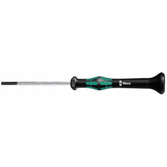 Wera - 1.8mm Blade Width, 157mm OAL, Precision Slotted Screwdriver - Makers Industrial Supply