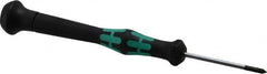 Wera - #00, 5-3/8" OAL, Standard Phillips Screwdriver - 1-9/16" Blade Length, Round Shank, Ergonomic Handle - Makers Industrial Supply