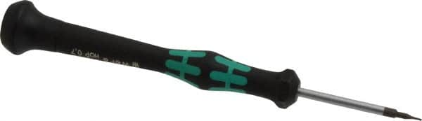 Wera - 0.7mm Precision Miniature Hex Driver - 1-9/16" Bade Length, Ergonomic with Spinning Cap Handle, 1-9/16" OAL - Makers Industrial Supply