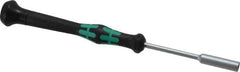 Wera - 3/16" Solid Shaft Precision Nutdriver - Ergonomic Handle, 6-1/4" OAL - Makers Industrial Supply