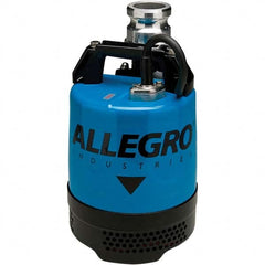 Allegro - 2/3 hp, 5.4 Amp Rating, 115 VAC, 60 Hz, Single Speed Continuous Duty Dewatering Pump - Makers Industrial Supply