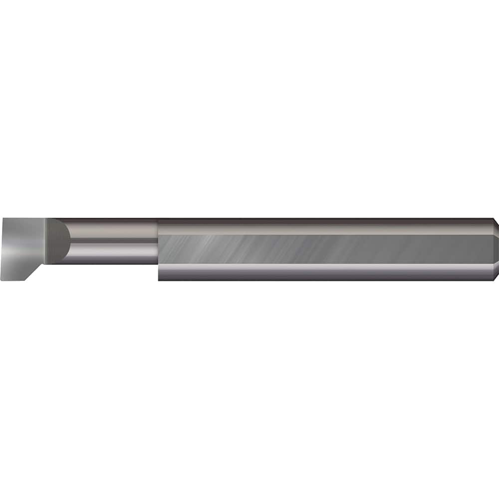 Micro 100 - Thread Relief Tools; Material: Solid Carbide ; Cutting Diameter (Inch): 1/4 ; Flat Width (Decimal Inch): 0.0940 ; Cutting Depth (Inch): 1-1/4 ; Projection (Decimal Inch): 0.0500 ; Shank Diameter (Inch): 1/4 - Exact Industrial Supply