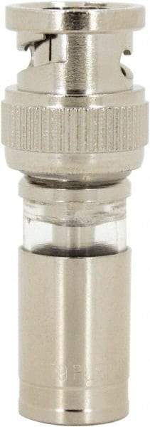 Ideal - Straight, BNC Compression Coaxial Connector - Compatible with RG59, Brass Body - Makers Industrial Supply