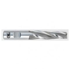 3/8 x 1/2 x 1-1/4 x 3-1/4 3 Fl HSS-CO Tapered Center Cutting End Mill -  Bright - Makers Industrial Supply