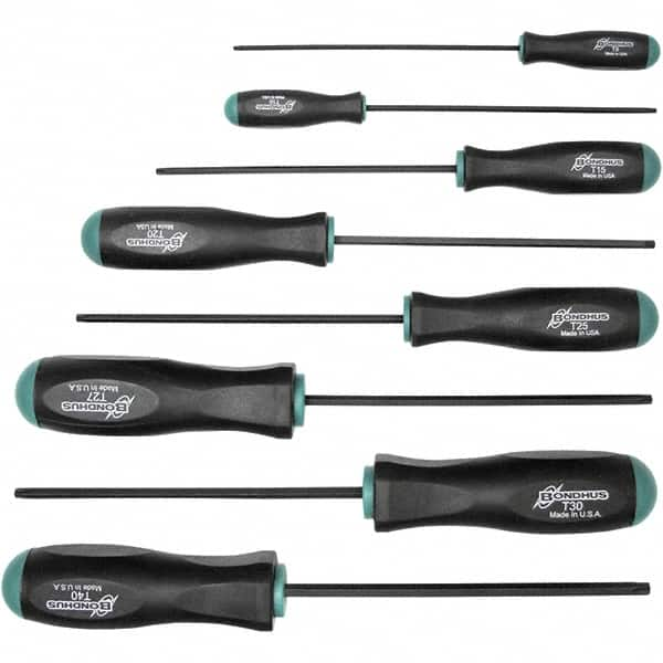 Bondhus - Screwdriver Sets Screwdriver Types Included: Torx Number of Pieces: 8 - Makers Industrial Supply