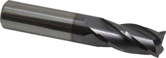 Niagara Cutter - 5/8", 4 Flute, Single End, Solid Carbide, 0.03" Corner Radius End Mill - 3-1/2" OAL, 30° Helix, Right Hand Flute, 1-1/4" LOC, Right Hand Cut - Makers Industrial Supply