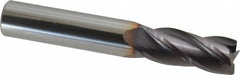 Niagara Cutter - 7/16", 4 Flute, Single End, Solid Carbide, 0.02" Corner Radius End Mill - 2-3/4" OAL, 30° Helix, Right Hand Flute, 1" LOC, Right Hand Cut - Makers Industrial Supply