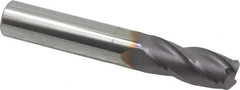 Niagara Cutter - 7/16", 4 Flute, Single End, Solid Carbide, 0.09" Corner Radius End Mill - 2-3/4" OAL, 30° Helix, Right Hand Flute, 1" LOC, Right Hand Cut - Makers Industrial Supply