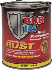 POR-15 - 1 Pint, Black, Rust Preventative Paint - Comes in Can - Makers Industrial Supply