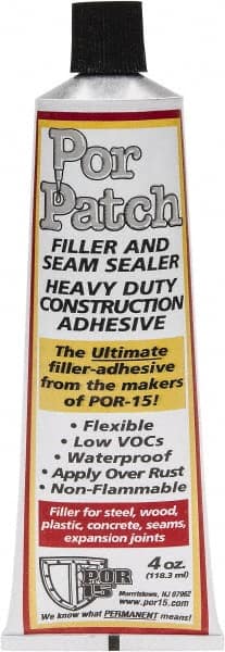 POR-15 - Automotive Body Repair Fillers; Container Size: 4 oz. ; Container Type: Tube ; Color: Black - Exact Industrial Supply