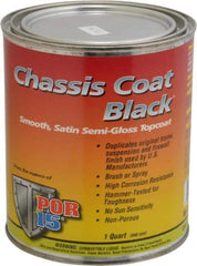 POR-15 - Semigloss Black Automotive Topcoat - 1 Qt Can - Makers Industrial Supply