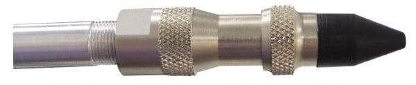 Coilhose Pneumatics - 125 Max psi Rubber Push Button Blow Gun - 1/4 NPT, 15" Tube Length, Nickel Plated Brass - Makers Industrial Supply