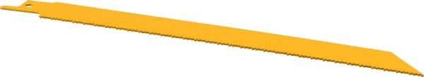 DeWALT - 8" Long, Bi-Metal Reciprocating Saw Blade - Straight Profile, 14 TPI, Toothed Edge, Universal Shank - Makers Industrial Supply