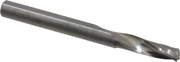 Onsrud - 3/16" Cutting Diam x 5/8" Length of Cut, 1 Flute, Upcut Spiral Router Bit - Uncoated, Right Hand Cut, Solid Carbide, 2" OAL x 3/16" Shank Diam, Single Edge, 21° Helix Angle - Makers Industrial Supply