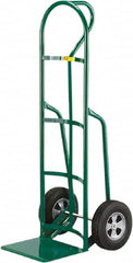 Little Giant - 800 Lb Capacity 49" OAH Hand Truck - 12 x 14" Base Plate, Loop Handle, Steel, Solid Rubber Wheels - Makers Industrial Supply