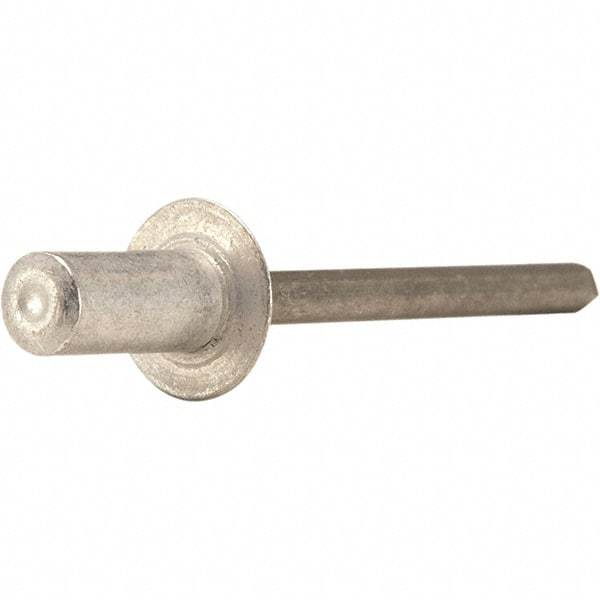 STANLEY Engineered Fastening - Size 8 Dome Head Aluminum Closed End Blind Rivet - Steel Mandrel, 0.251" to 3/8" Grip, 1/4" Head Diam, 0.257" to 0.261" Hole Diam, - Makers Industrial Supply