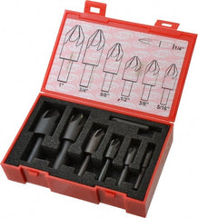 Keo - 7 Piece, 1/4 to 1" Head Diam, 82° Included Angle, Single End Countersink Set - Makers Industrial Supply