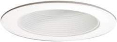 Cooper Lighting - 7-1/4 Inch Wide, Water Resistant, White Fixture Baffle Trim - Aluminum, 6 Inch ML7X LED Downlight Modules, UL/cUL Wet Location Listed - Makers Industrial Supply