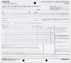 REDIFORM - 50 Sheet, 8-1/2 x 7", Bill of Lading - White - Makers Industrial Supply