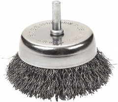 GearWrench - 2-1/2" Diam 3/8-24 Shank Carbon Steel Fill Cup Brush - Makers Industrial Supply