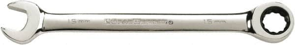 GearWrench - 24mm 12 Point Combination Wrench - 13.114" OAL, Steel, Full Polish Finish - Makers Industrial Supply