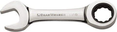 GearWrench - 7/16" 12 Point Combination Wrench - 4.016" OAL, Steel, Full Polish Finish - Makers Industrial Supply