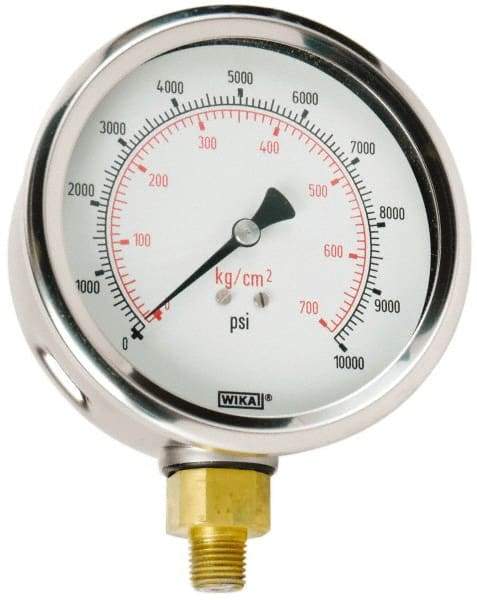 Value Collection - 0 to 10000 Scale Range Pressure Dry Gauge - 1.5 Percent of Scale Accuracy - Makers Industrial Supply