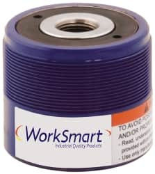 Value Collection - 12 Ton, 0.31" Stroke, 0.89 Cu In Oil Capacity, Portable Hydraulic Hollow Hole Cylinder - 2.91 Sq In Effective Area, 2.36" Lowered Ht., 2.67" Max Ht., 1.92" Cyl Bore Diam, 1.38" Plunger Rod Diam, 10,000 Max psi - Makers Industrial Supply