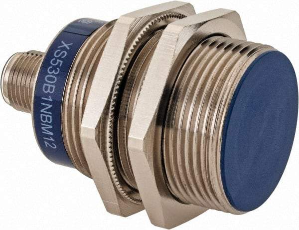 Telemecanique Sensors - NPN, NC, 10mm Detection, Cylinder Shielded, Inductive Proximity Sensor - 3 Wires, IP67, IP69K, 12 to 24 VDC, M30x1.5 Thread, 55mm Long x 1.18 Inch Wide - Makers Industrial Supply