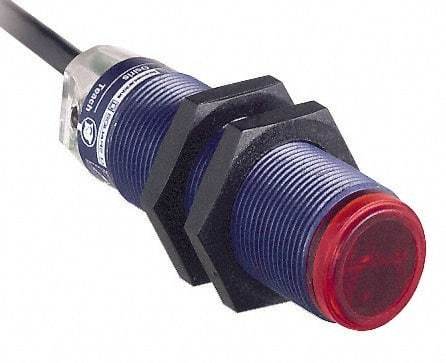 Telemecanique Sensors - Cable Connector, 15m Nominal Distance, Shock and Vibration Resistant, Through Beam Photoelectric Sensor - 12 to 24 VDC, 500 Hz, PBT, 46mm Long x 18mm Wide x 7 Inch High - Makers Industrial Supply