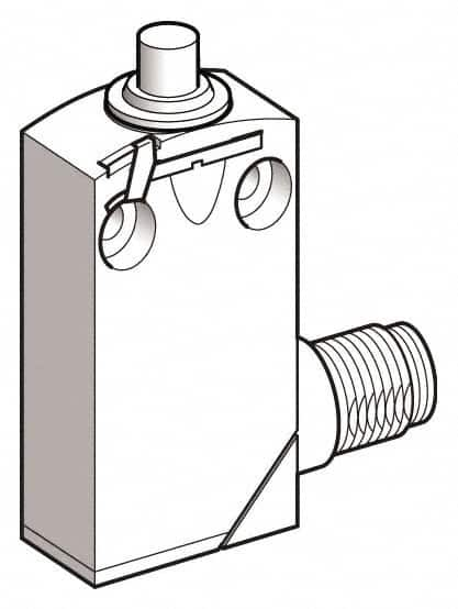 Telemecanique Sensors - SPCO, 2NC/2NO, 240 VAC, 250 VDC, Screw Terminal, End Plunger Actuator, General Purpose Limit Switch - 1, 2, 6, 12, 13, 4X, 6P NEMA Rating, IP66, IP67, IP68 IPR Rating - Makers Industrial Supply