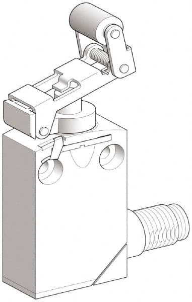 Telemecanique Sensors - SPDT, NC/NO, 240 VAC, 250 VDC, Screw Terminal, Roller Plunger Actuator, General Purpose Limit Switch - 1, 2, 6, 12, 13, 4X, 6P NEMA Rating, IP66, IP67, IP68 IPR Rating - Makers Industrial Supply