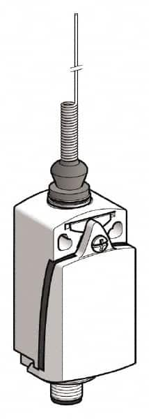 Telemecanique Sensors - SPDT, NC/NO, 240 VAC, 250 VDC, Screw Terminal, Cat Whisker Actuator, General Purpose Limit Switch - 1, 2, 4, 6, 12, 13 NEMA Rating, IP66, IP67 IPR Rating - Makers Industrial Supply