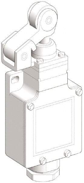 Telemecanique Sensors - DP, NC/NO, 240 VAC, Screw Terminal, Roller Plunger Actuator, General Purpose Limit Switch - IP66 IPR Rating - Makers Industrial Supply