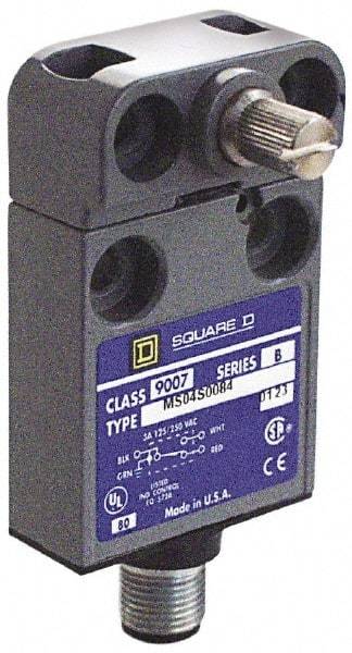 Square D - SPDT, NC/NO, Multiple VDC Levels, 4 Pin AC Micro Connector Terminal, Rotary Spring Return Actuator, General Purpose Limit Switch - 1, 2, 4, 6, 6P NEMA Rating, IP67 IPR Rating - Makers Industrial Supply