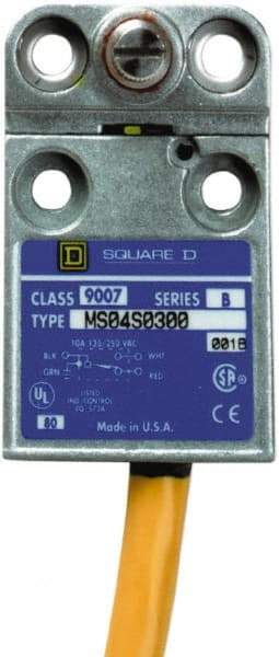 Square D - SPDT, NC/NO, 240 VAC, 4 Pin M12 Male Terminal, Rotary Head Actuator, General Purpose Limit Switch - 1, 2, 4, 6, 6P NEMA Rating, IP67 IPR Rating - Makers Industrial Supply