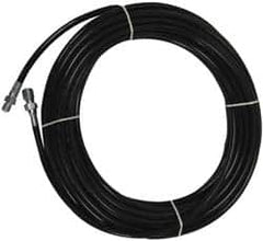 Value Collection - 1/8" ID x 0.3333" OD, 4,800 Working psi, Black Thermoplastic Polyurethane Sewer Hose - 100' Long, -40 to 160°F - Makers Industrial Supply