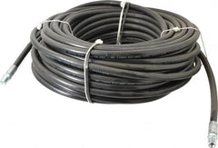 Value Collection - 1/4" ID x 1/2" OD, 4,400 Working psi, Black Thermoplastic Polyurethane Sewer Hose - 100' Long, -40 to 160°F - Makers Industrial Supply