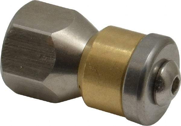 Value Collection - 3,000 psi Rotating, Sewer Pressure Washer Nozzle - 5.5mm Orifice Diam, 1/4" Thread - Makers Industrial Supply