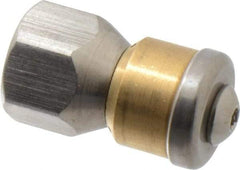 Value Collection - 3,000 psi Rotating, Sewer Pressure Washer Nozzle - 8mm Orifice Diam, 1/4" Thread - Makers Industrial Supply